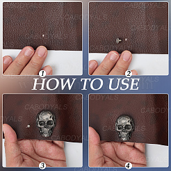 6 шт. 3-х цветные декоративные заклепки из сплава&nbsp;FIND-CY0001-43