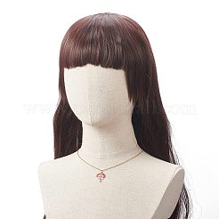 3шт 3 цветных стеклянных семян плетеный лист кулон ожерелье набор&nbsp;NJEW-MZ00009