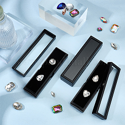 12 шт. прямоугольные акриловые коробки для хранения ожерелий&nbsp;CON-WH0110-59