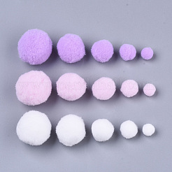 Кукла ремесло полиэстер высокоэластичный pom pom мяч&nbsp;AJEW-R093-01-C13