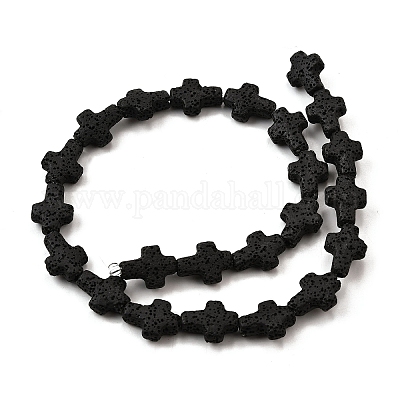 Бусы из натуральной лавы&nbsp;G-L498-E01-01E-1