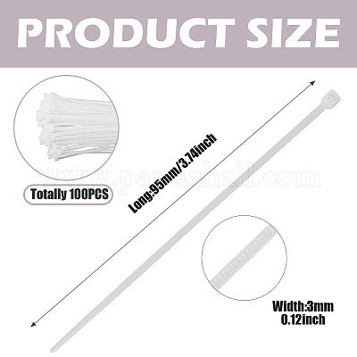 100шт нейлоновые кабельные стяжки&nbsp;TOOL-TA0001-14F-02-1