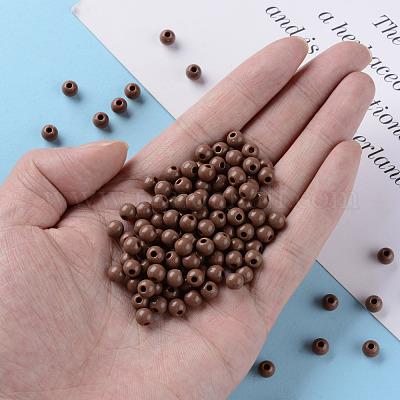 Непрозрачные акриловые бусины MACR-S370-C6mm-A17-1