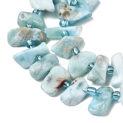 Природные ларимар бисер нитей&nbsp;G-L649-A08-01-1