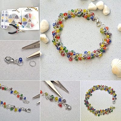 Смешанные 12/0 круглые стеклянные бусины&nbsp;SEED-PH0006-2mm-04-1