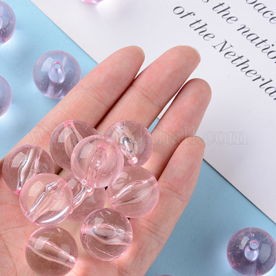 Прозрачные акриловые бусины&nbsp;MACR-S370-A20mm-702-1