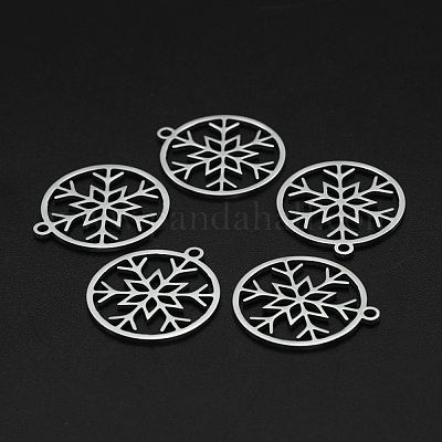 Не тускнеющие рождественские подвески из нержавеющей стали 201 STAS-R111-JA694-1