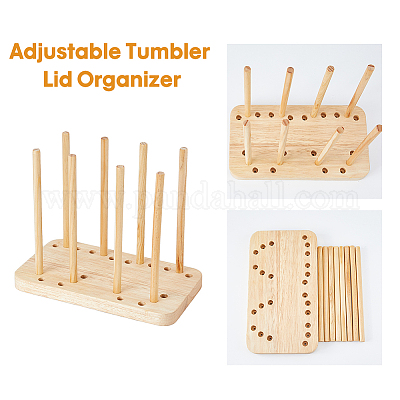 Деревянный регулируемый держатель крышки чашки&nbsp;ODIS-WH0043-88-1