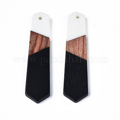 Подвески из смолы и ореха&nbsp;RESI-N025-020-B02-1