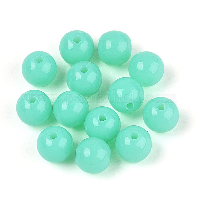 Флуоресценции акриловые бусины&nbsp;MACR-R517-8mm-06-1