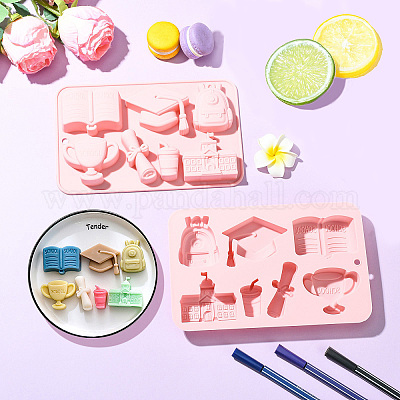 2 шт. силиконовые Молды на тему колледжа&nbsp;ST-CJ0043-009-1