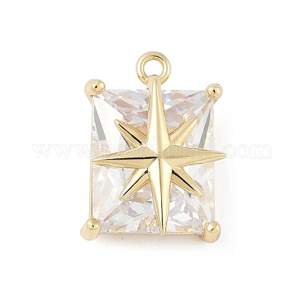 Латунные микро проложить кубического циркония подвески KK-M326-21G-1