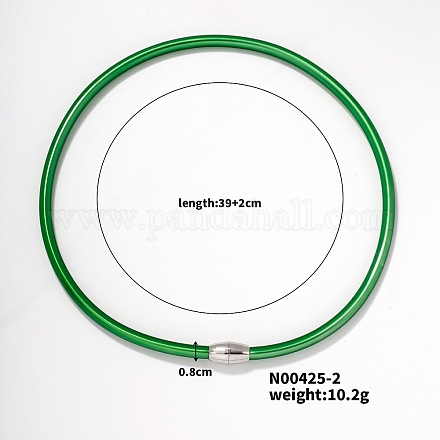 Простые силиконовые колье-чокеры в стиле хип-хоп-рок с магнитной застежкой EI0010-2-1