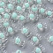 Transparent Acrylic Beads, Bead in Bead, Candy, Aquamarine, 9x17x8.5mm, Hole: 2mm, about 192pcs/100g