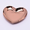 Stainless Steel Tray, Storage Tray, Cosmetics Jewelry Organizer, Heart, Rose Gold, 85x91.5x8mm