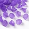 Frosted Acrylic Bead Caps, Flower, Blue Violet, 12x12x9mm, Hole: 1.2mm, about 1700pcs/500g