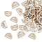 60Pcs Wood Pendants, BurlyWood, Arch, 23x33x2.7mm, Hole: 1.6mm
