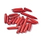 Synthetical Howlite Beads, Dyed, Red, Red, 20~50x4.5~5mm, Hole: 0.8mm