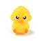 Silicone Focal Beads, Yellow, Duck, 24x18.5x16mm, Hole: 2mm