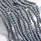 Painted Glass Beads Strands, Baking Paint, Round, Gainsboro, 4mm, Hole: 1.1~1.3mm, about 200pcs/strand, 31.4 inch