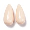 Retro Style Resin Beads, Teardrop, Antique White, 35x16.5x16mm, Hole: 1.5mm