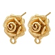 Латунная фурнитура для серег KK-D388-05G-1