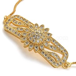 Браслеты-слайдеры с фианитами&nbsp;BJEW-H601-01H-KCG