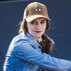 Вышитые аппликации в форме злого глаза&nbsp;DIY-WH0401-31