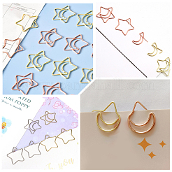 40 шт. 2 цвета железные скрепки&nbsp;AJEW-SP0002-98A