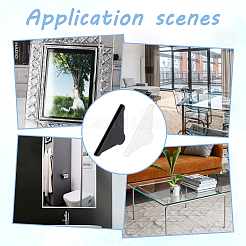 40шт 2-х цветный пластиковый уголок-протектор для стеклянного листа&nbsp;FIND-OC0003-02