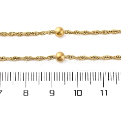 Ожерелья из круглой веревочной цепи из нержавеющей стали 304&nbsp;NJEW-C073-04G