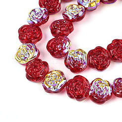 Гальванические стеклянные бусины&nbsp;EGLA-T025-02A