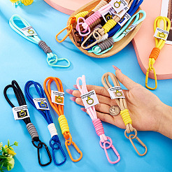 16шт. 8-цветный плетеный нейлоновый ремешок&nbsp;AJEW-TA0002-07