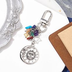 Подвески с подвесками из натуральных и синтетических драгоценных камней&nbsp;HJEW-JM01684