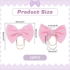 10 шт. железные скрепки&nbsp;AJEW-ME00011