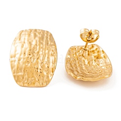 Ионное покрытие (ip) прямоугольные серьги-гвоздики из нержавеющей стали 304 для женщин&nbsp;EJEW-L272-017G