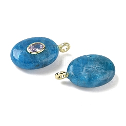 Подвески из натурального апатита и кубического циркония&nbsp;G-Z076-01G-16