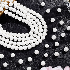 5 нити натуральных круглых бусин из лавового камня&nbsp;G-LT0001-02C-01