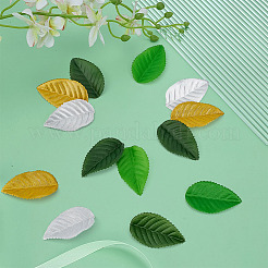 640шт. 4-х цветный полиэстеровый искусственный лист&nbsp;DIY-BC0016-28