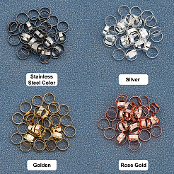 160 шт. 4-х цветные соединительные кольца из нержавеющей стали 304&nbsp;STAS-UN0028-20