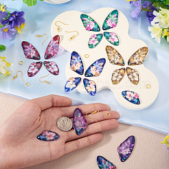 Наборы для самостоятельного изготовления сережек-подвесок в виде крыльев бабочки&nbsp;DIY-TA0013-26