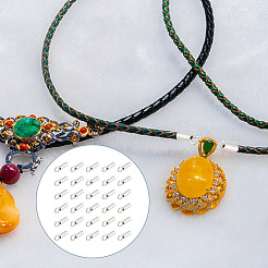 30 шт. 925 наконечника для шнура из стерлингового серебра&nbsp;FIND-GO0002-61