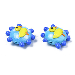 Бусины ручной работы ухабистой бисер нитей&nbsp;LAMP-N021-036B