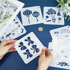 Шаблоны трафаретов для рисования лица из пластика для домашних животных&nbsp;DIY-WH0304-914B