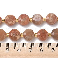 Нити из натуральных бусин из нескольких лунных камней&nbsp;G-C116-A188-01