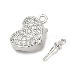 Латунные застежки из прозрачного кубического циркония с микропаве&nbsp;KK-P291-44P