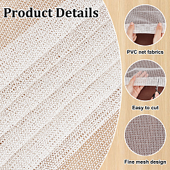 Сетчатые ткани из пвх&nbsp;DIY-WH0661-50F
