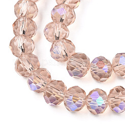 Стеклянные бусины с гальваническим покрытием &nbsp;LS-EGLA-A034-T2mm-L22