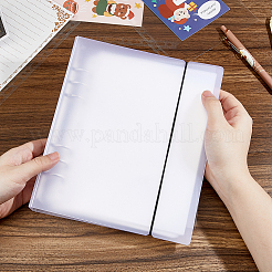 Пластиковая обложка с резинкой и внутренним бумажным файлом&nbsp;AJEW-WH0270-677