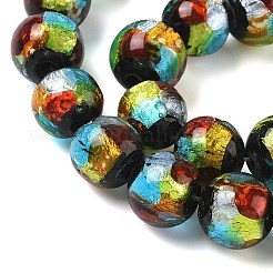 Handmade стеклянные бусины фольги&nbsp;LAMP-K039-37B